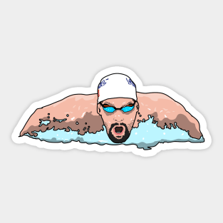 Legendary swimmer Sticker